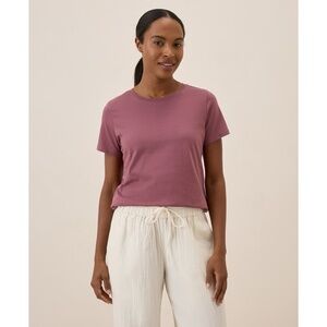 ✨NWT✨ PACT Women's Softspun Crew Neck Tee in Mauve Sz Medium